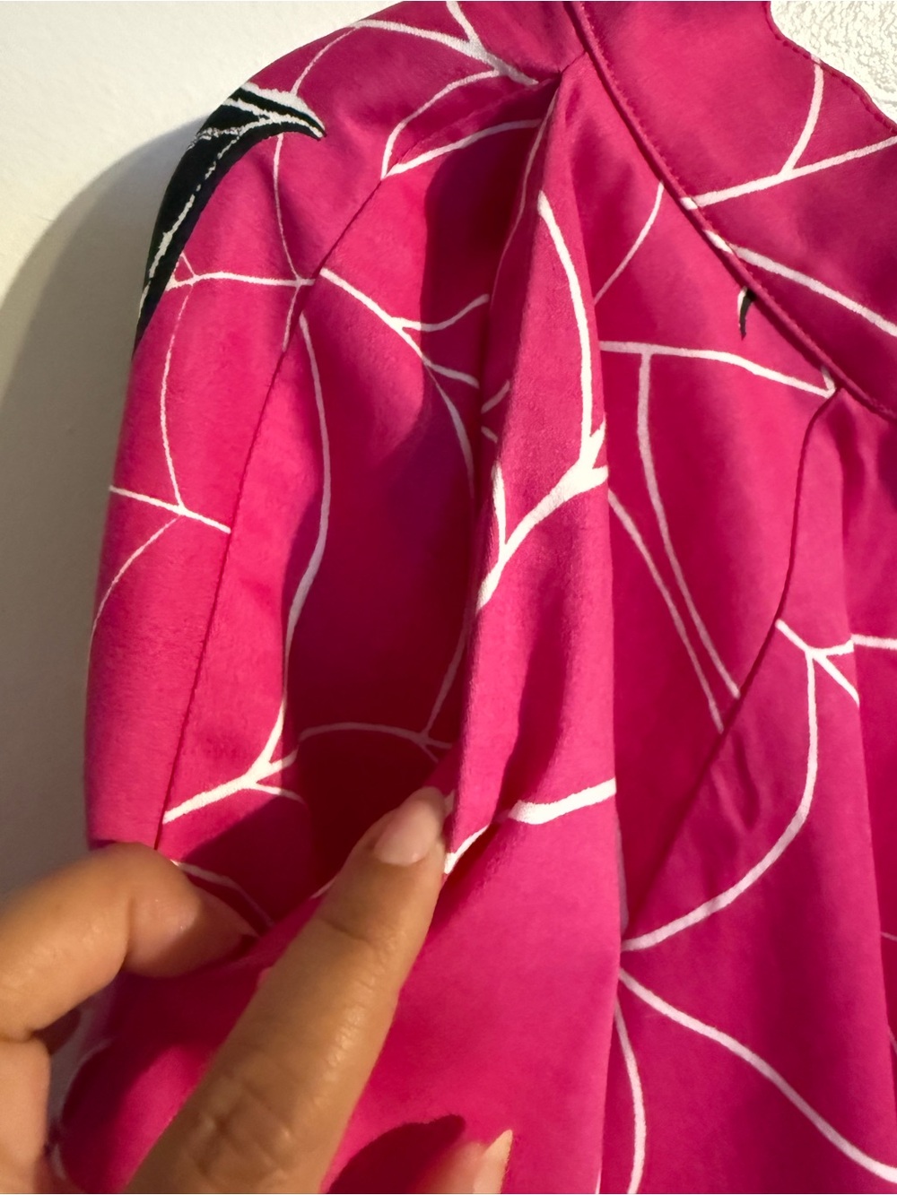 Vixen by Micheline Pitt Hot Pink Spider Web Skirt - Picture 2 of 6